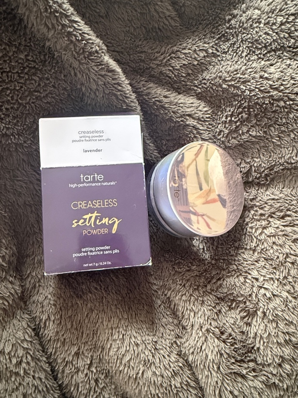 tarte Creaseless Setting Powder - Purple Packaging